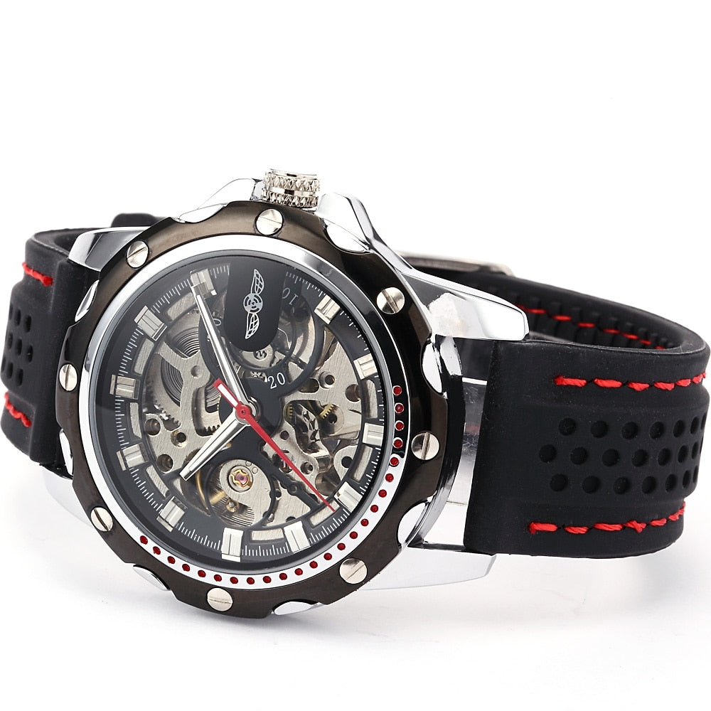 Relógio Top De Linha Pulseira Toda Emborrachada Para Quem Tem Estilo