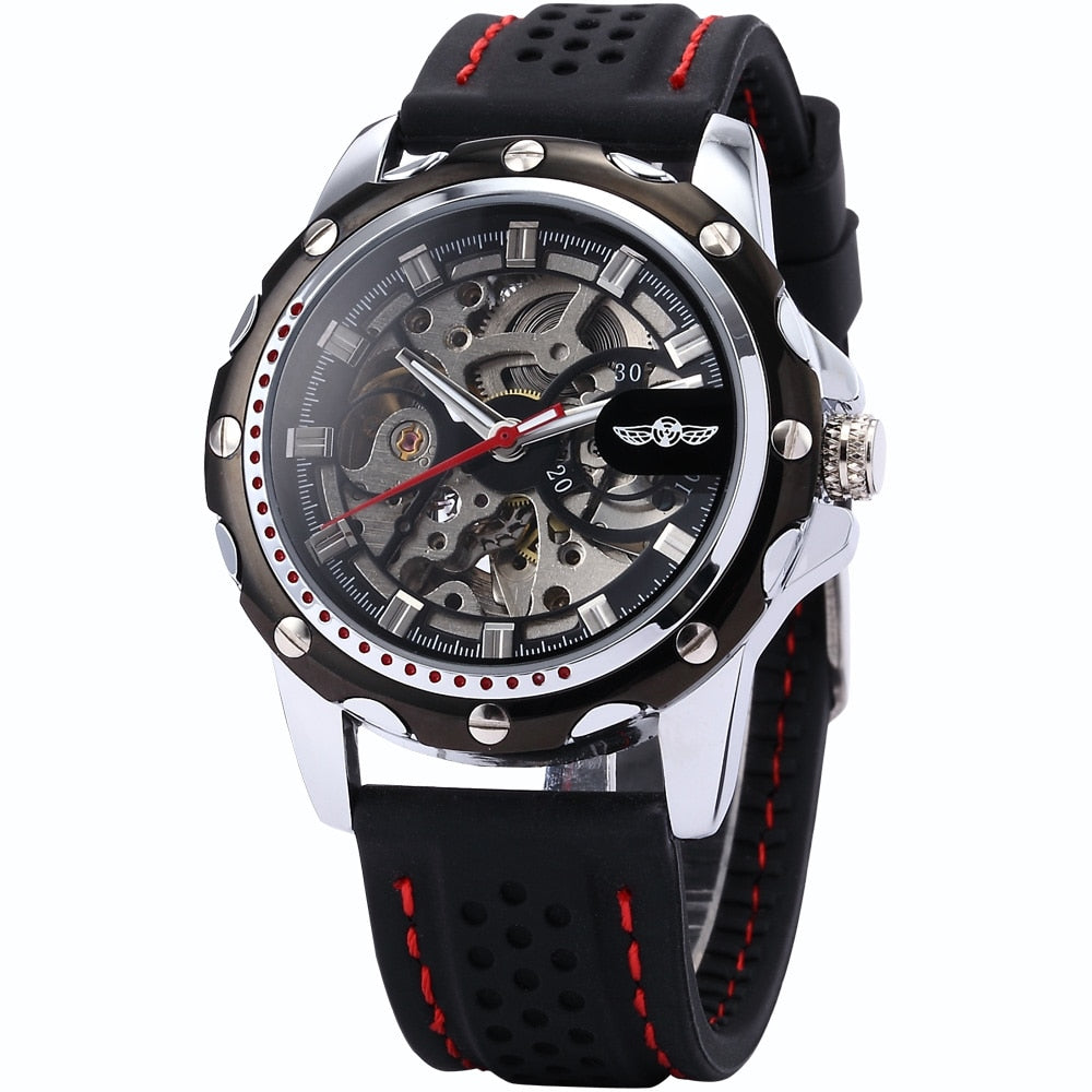 Relógio Top De Linha Pulseira Toda Emborrachada Para Quem Tem Estilo