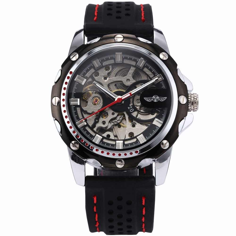 Relógio Top De Linha Pulseira Toda Emborrachada Para Quem Tem Estilo